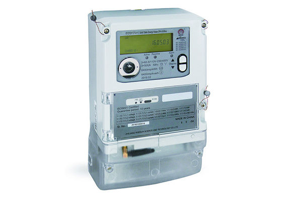 Iec 21 de 62053 partes Smart AMI Energy Meter medidor de 3 fases com exposição do LCD