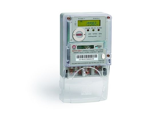 1 medidor esperto do kWh do fase com protocolo 42 5 60 do IEC 62056 da exposição do LCD uns 5 100 A