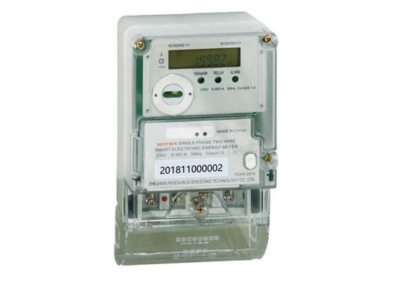 IEC62052 avançou AMI Smart Meter Single Phase 240V 20 80 uns 10 100 A